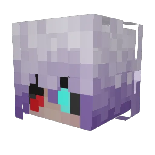 LisiorF Minecraft avatar head, 3D render