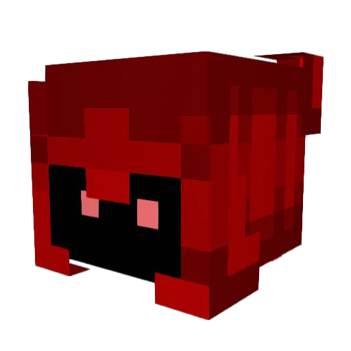Lispura Minecraft avatar head, 3D render