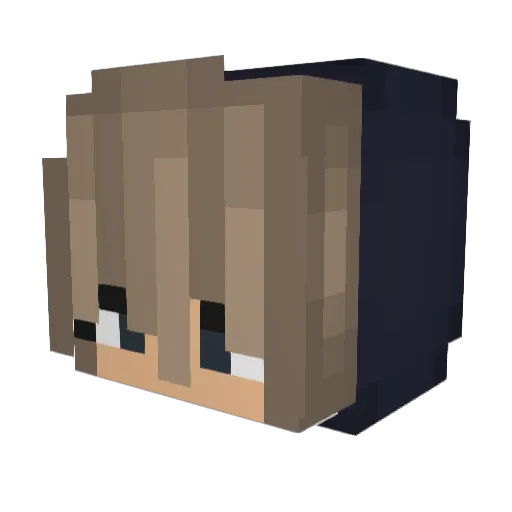 Lissi1709 Minecraft avatar head, 3D render