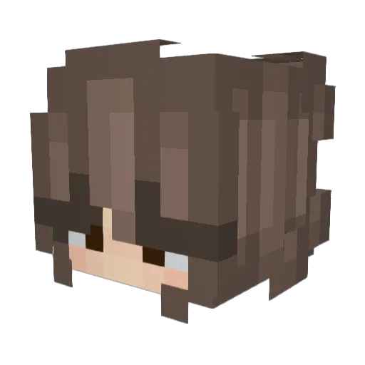 LissieLive Minecraft avatar head, 3D render