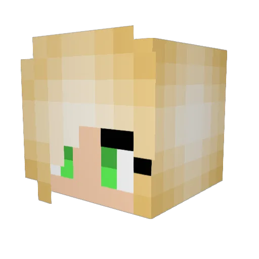 Lissy0505 Minecraft avatar head, 3D render
