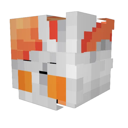 ListDemon Minecraft avatar head, 3D render
