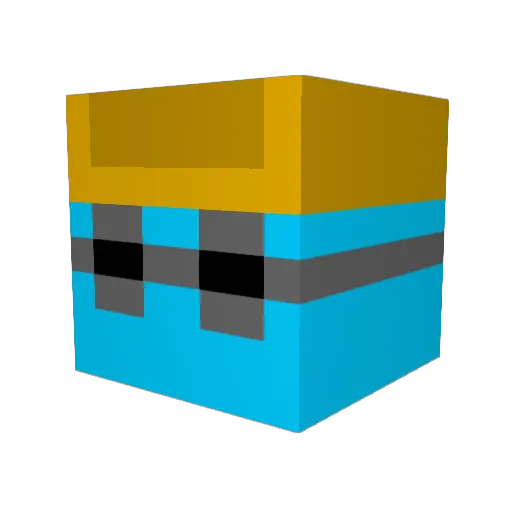 Lister371 Minecraft avatar head, 3D render