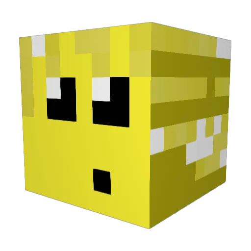 ListurS Minecraft avatar head, 3D render