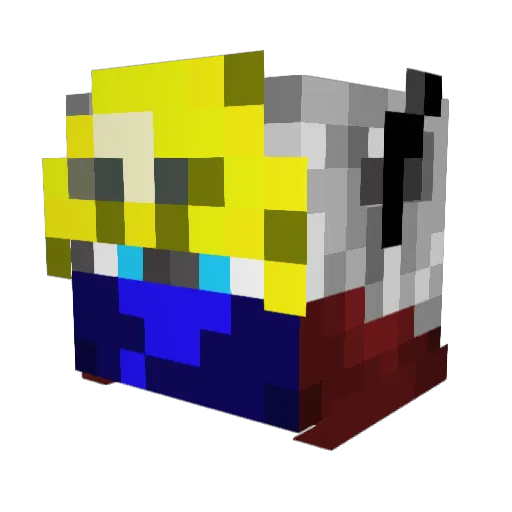 LitBOLT_playz Minecraft avatar head, 3D render
