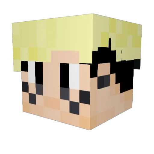 LitMxrtinSSJ Minecraft avatar head, 3D render