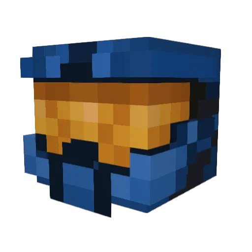 LitPropaneTank Minecraft avatar head, 3D render