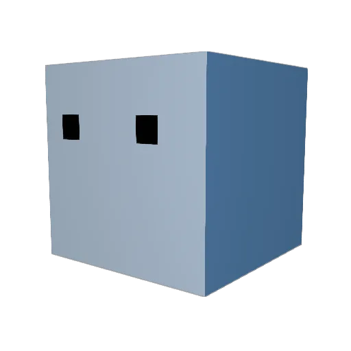 LitSteel Minecraft avatar head, 3D render