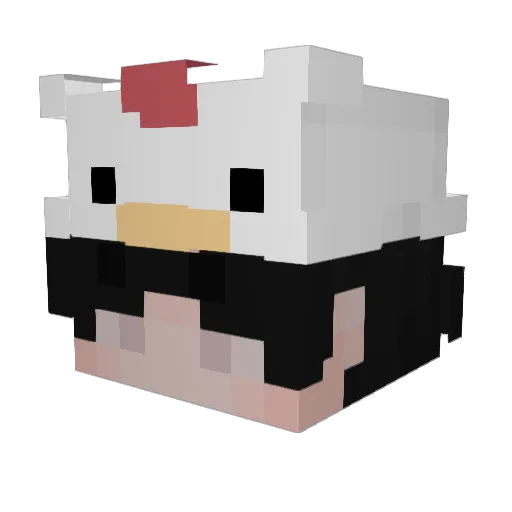 LitTabin Minecraft avatar head, 3D render