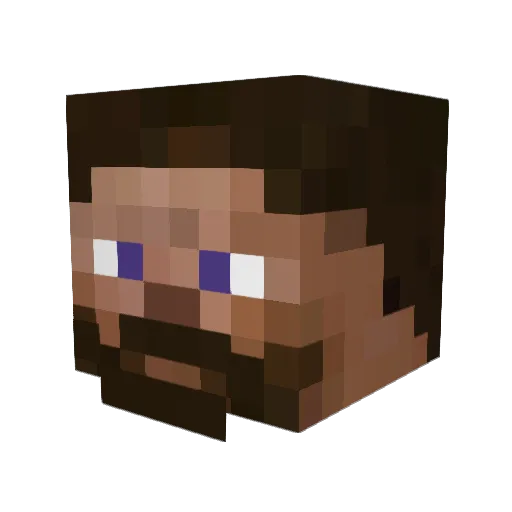 LitThur Minecraft avatar head, 3D render