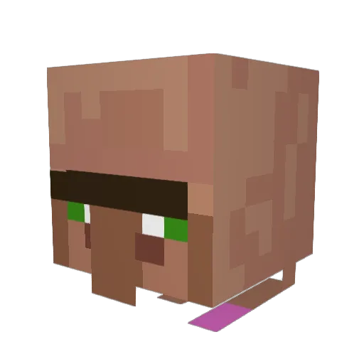 Litayy Minecraft avatar head, 3D render