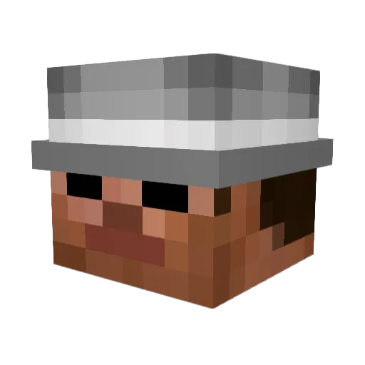 Litbolb Minecraft avatar head, 3D render