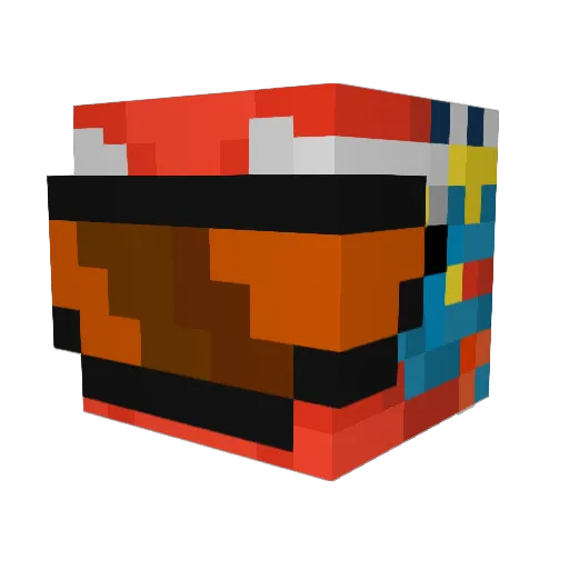 Lite0_0 Minecraft avatar head, 3D render