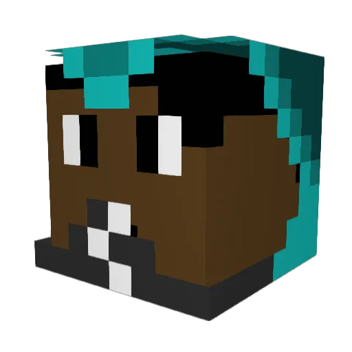 LiteLotus Minecraft avatar head, 3D render