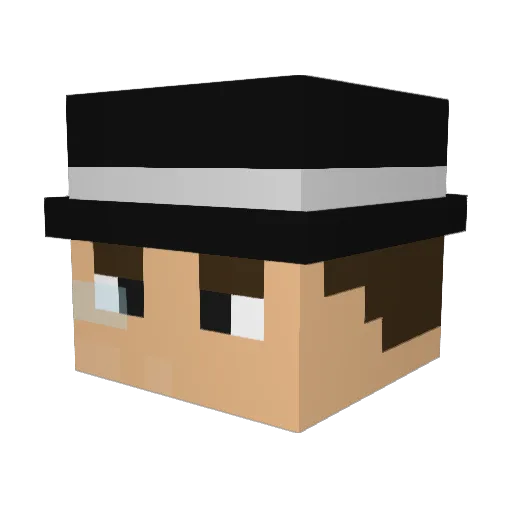LiteVisuals Minecraft avatar head, 3D render