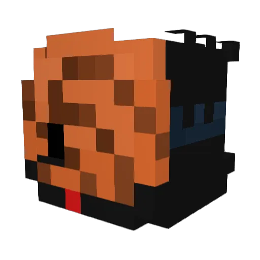 Lite_Soss Minecraft avatar head, 3D render