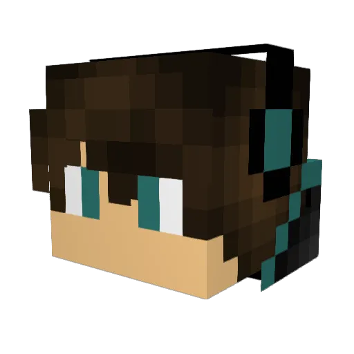 LiteengSS Minecraft avatar head, 3D render