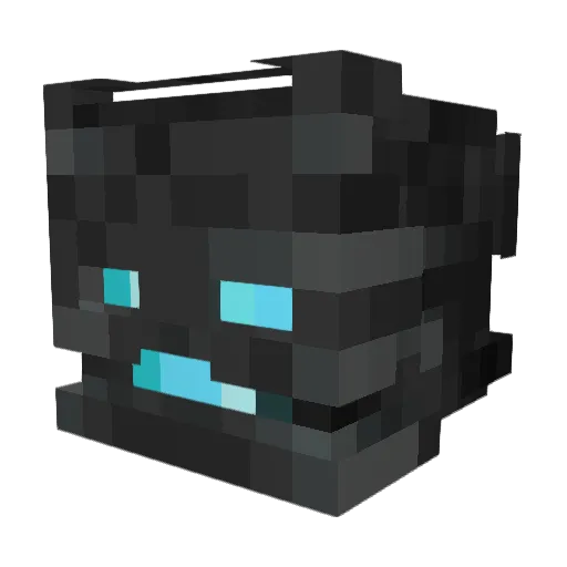 Liteghosts Minecraft avatar head, 3D render
