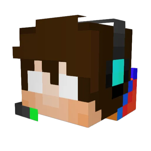 LitenFrost Minecraft avatar head, 3D render
