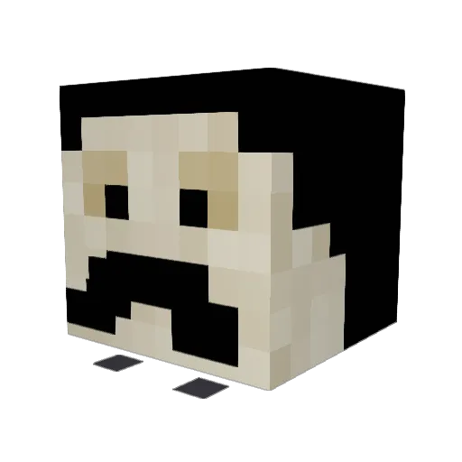 Literal1984 Minecraft avatar head, 3D render