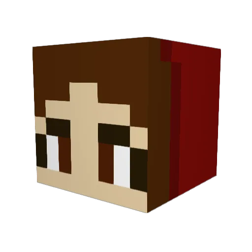 LiteralMochi Minecraft avatar head, 3D render