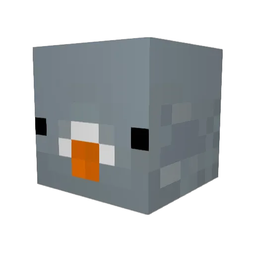 Literal_V0ID Minecraft avatar head, 3D render
