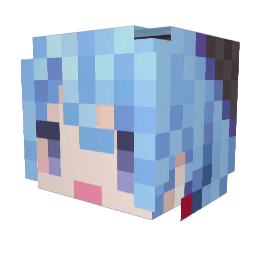 LiterallyLxndon Minecraft avatar head, 3D render