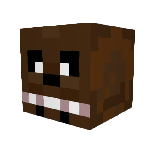 LiterallyTakeo Minecraft avatar head, 3D render