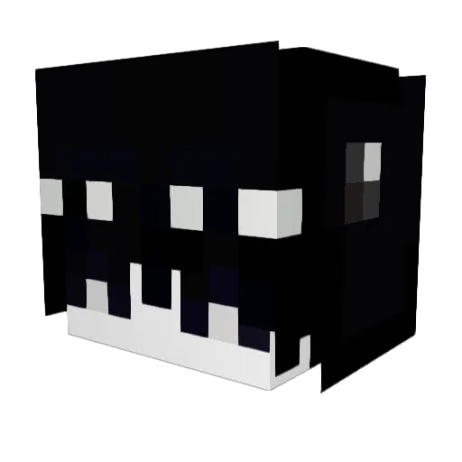 LiterallyUmbra Minecraft avatar head, 3D render