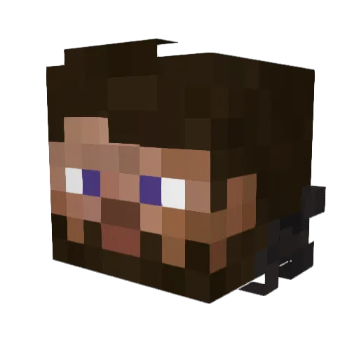 Literally_L Minecraft avatar head, 3D render