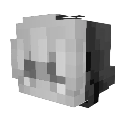 LithJ Minecraft avatar head, 3D render