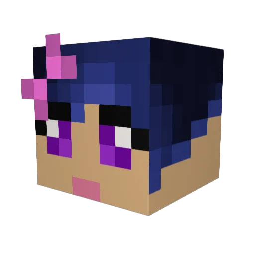 LithOx Minecraft avatar head, 3D render