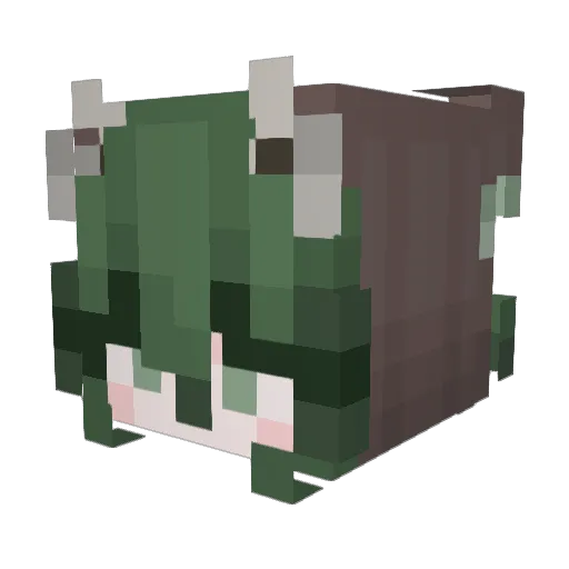 LithSol Minecraft avatar head, 3D render