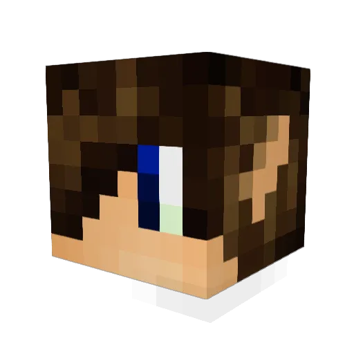 Lithaaldoren Minecraft avatar head, 3D render
