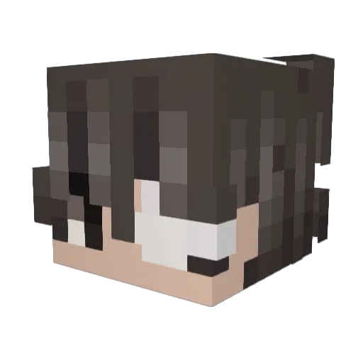 Lithacy Minecraft avatar head, 3D render