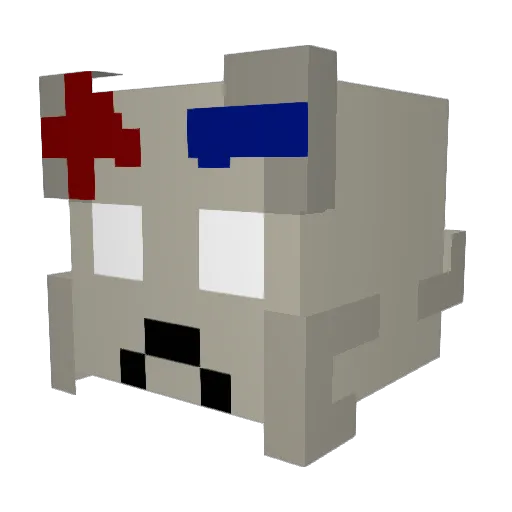 Lithi7 Minecraft avatar head, 3D render