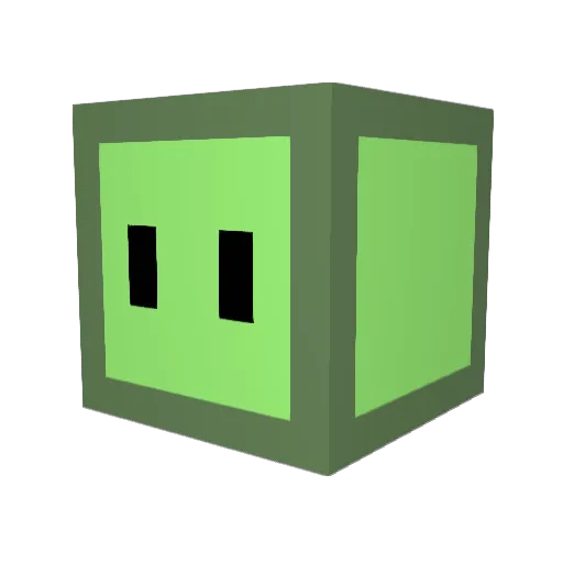 Lithite Minecraft avatar head, 3D render