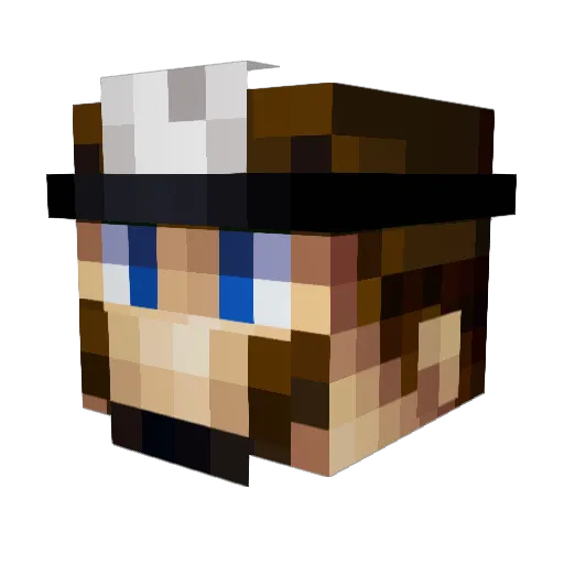 Lithium1817 Minecraft avatar head, 3D render