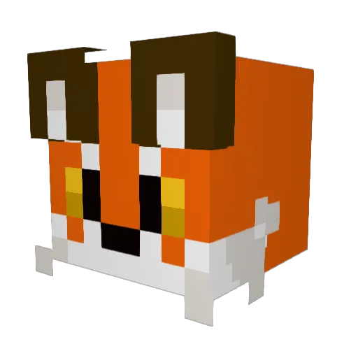 LithiumListener Minecraft avatar head, 3D render