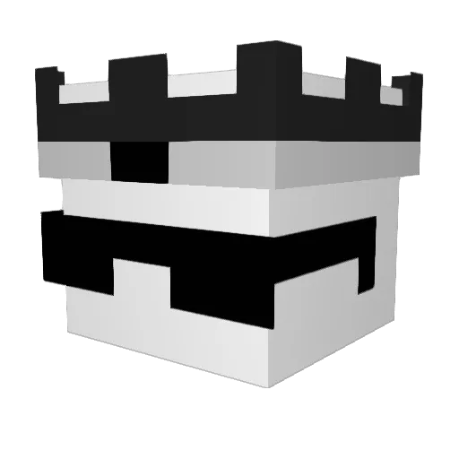 Lithiumnn Minecraft avatar head, 3D render
