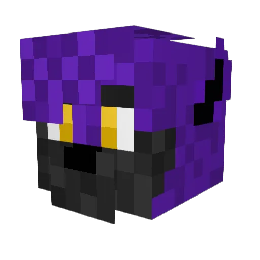 LithoQT Minecraft avatar head, 3D render