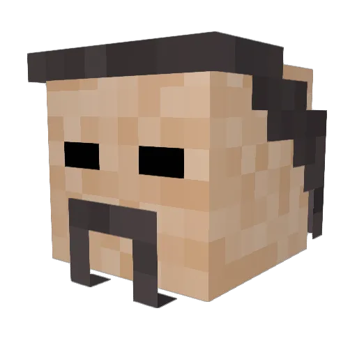 Lithogaz Minecraft avatar head, 3D render