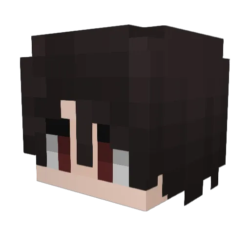 Litispendencia Minecraft avatar head, 3D render
