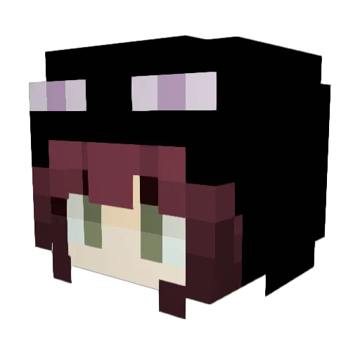 Litohappy Minecraft avatar head, 3D render