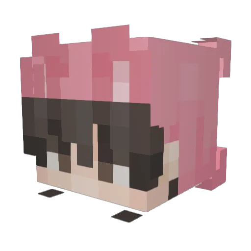 LitoissaQt Minecraft avatar head, 3D render
