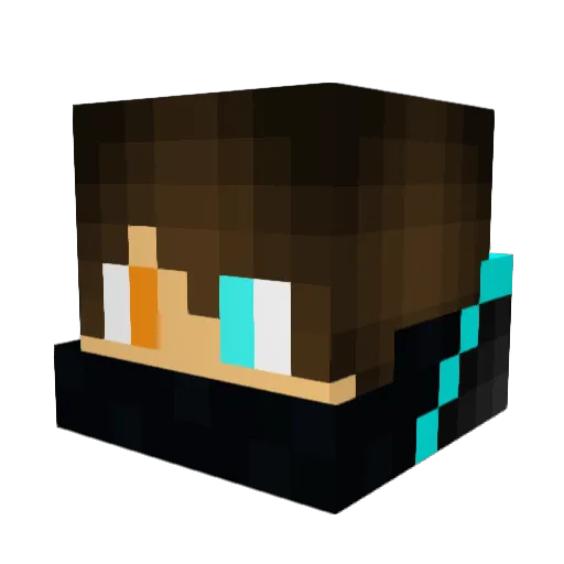 Litop Minecraft avatar head, 3D render