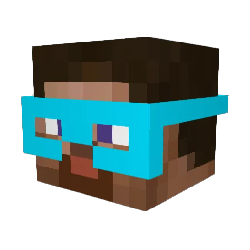 Litos01 Minecraft avatar head, 3D render