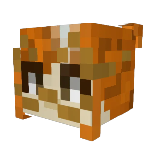 Litsyna Minecraft avatar head, 3D render