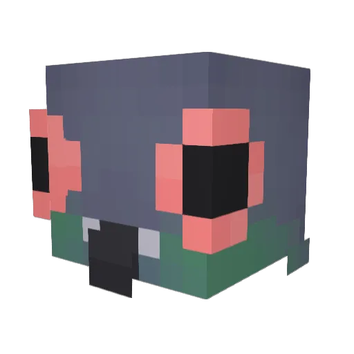 LittEhh Minecraft avatar head, 3D render