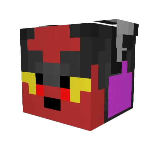 Littengaming101 Minecraft avatar head, 3D render